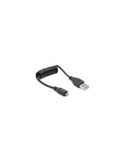 Gembird Cable Espiral Usb A Micro-Usb 0.6m
