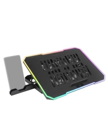 Mars gaming soporte refrigerante mnbc7 para portatiles hasta 16/ iluminación led