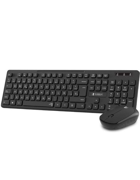 Subblim teclado y raton inalambricos combo business slim cssw10- negro