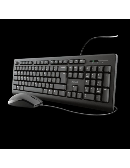 Trust teclado y raton usb tkm-250 silencioso 1.8m