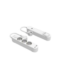 Generica regleta 3 tomas + usb-a + usb-c 3a 1.5m 3x1,5mm h05vv-f interruptor con proteccion silver