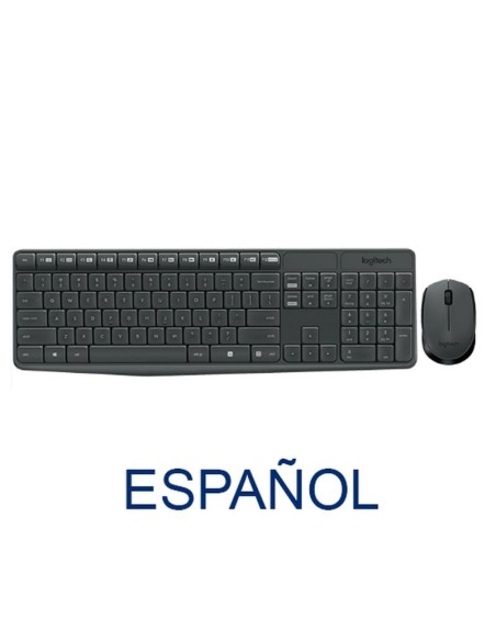 Logitech teclado y raton mk235 negro