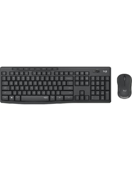 Logitech teclado y raton inalambrico silent mk295 grafito