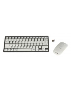Tacens teclado y raton inalambrico blanco