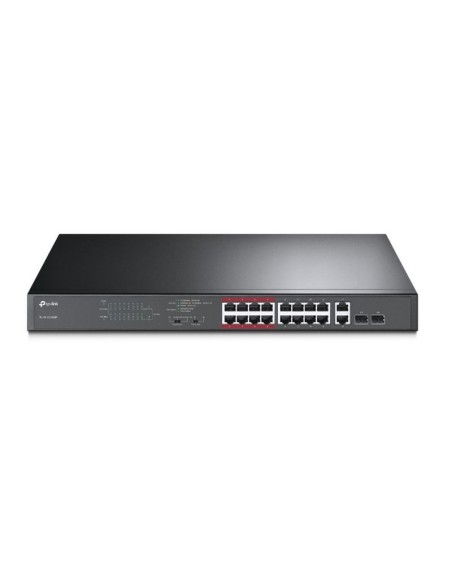 Tp-link switch no gestionable poe de 16 puertos 10-100mbps + 2-puertos gigabit