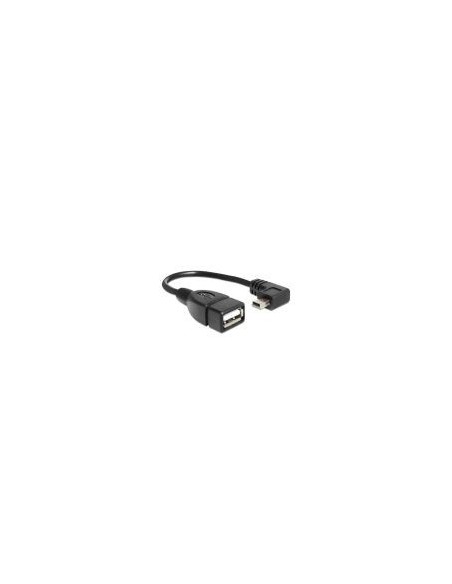Nanocable Cable Usb 2.0 Otg Acodado Tipo Mini Bm-Ah Negro 15 Cm