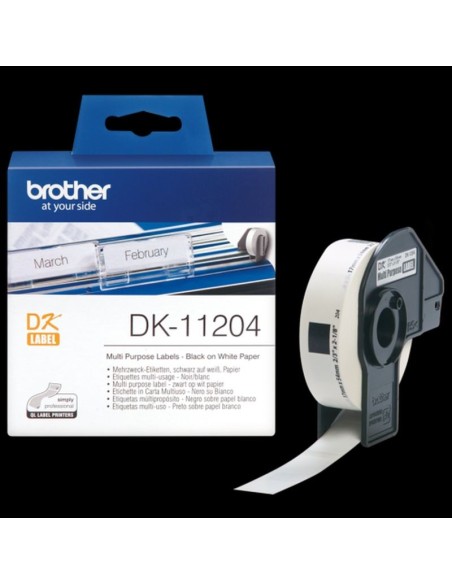 Brother Etiquetas Dk11204 Etiquetas Precortadas Multipropósito