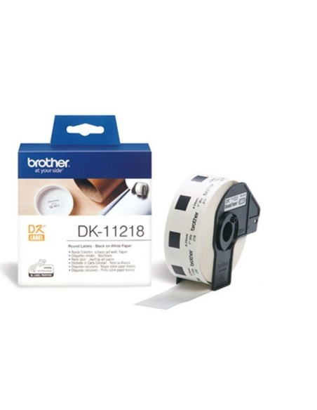 Brother Etiquetas Dk11218 Etiquetas Precortadas Circulares