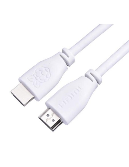 Raspberry Cable Cprp020-W Hdmi 2m Blanco Tipo A Oficial Raspberry Pi