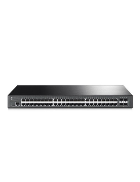 Tp-link switch jetstream gestionable gigabit l2 de 48 puertos con 4 ranuras sfp