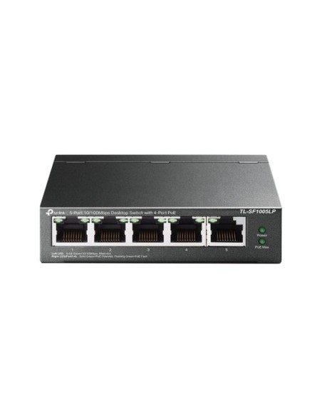 Tp-link switch de 5 puertos 10-100 4p poe (41w)