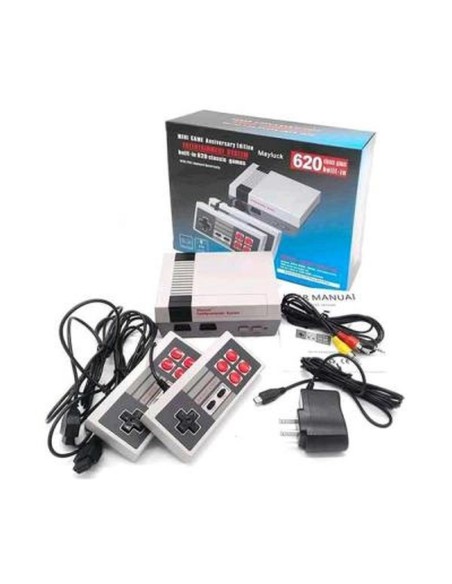 Generica Consola De Juegos Retro  - 620 Juegos En 1  - Av Out  - Incluye Dos Mandos