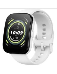 Amazfit smartwatch bip 5- blanco crema notificaciones- frecuencia cardiaca- gps