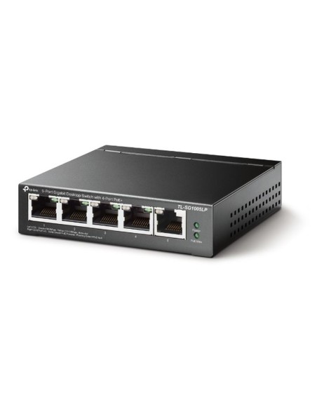 Tp-link switch de 5 puertos 10-100-1000 4 puertos poe+ metalico