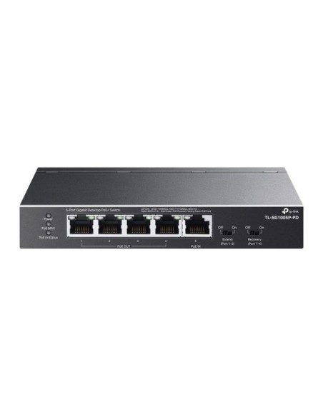 Tp-link switch de escritorio no gestionable 1p giga poe ++ 10-100-1000 5 puertos