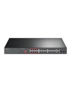 Tp-link switch no gestionable poe+ de 24 puertos 10-100mbps + 2 puerttos 10-100-1000+ 2-puertos gigabit