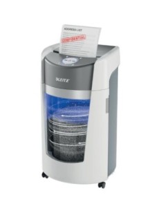Leitz Destructora Iq Optimax Office P5 Corte En Particulas Blanca 35l