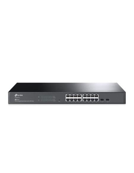 Tp-link switch gestionable 16 puertos gigabit con 2 ranuras sfp gigabit