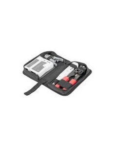 Lanberg kit de herramientas de red y probador tester - pelacables - crimpadora - herramienta de impacto