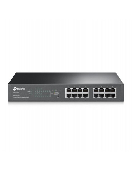 Tp-link switch easy smart de 16 puertos gigabit con 8 puertos poe+