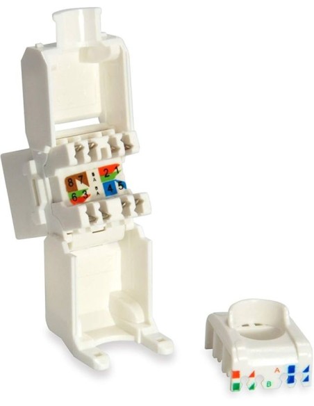 Equip conector rj45 cat6 utp hembra paquete 8 ud