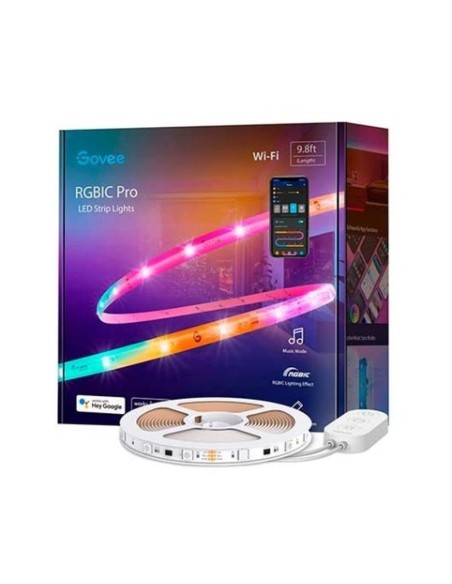 Govee Tira Led Wifi Rgbic Led H619z 3m -Rgbic -64 Modos -Control Por Voz