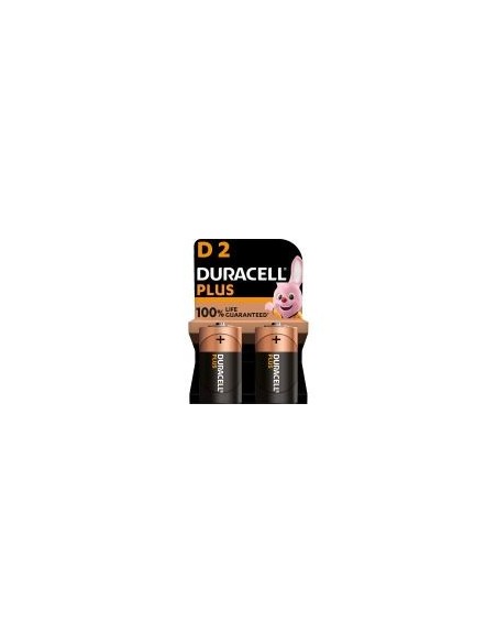 Duracell Plus Power 100 Pila Alcalina D Lr20 Blister*2