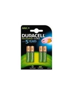 Duracell Dur20382 Paquete De 4 Pilas Recargable Ultra 900mah Aaa