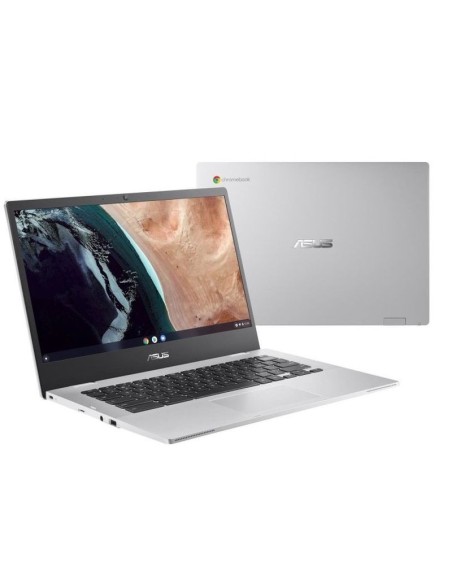 Asus portatil chromebook cx1400cka-nk0724 plata celeron n4500 - 8gb - 128gb ssd - 14 - chrome os