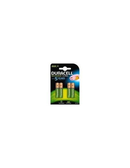 Duracell Dur20382 Paquete De 4 Pilas Recargable Ultra 900mah Aaa