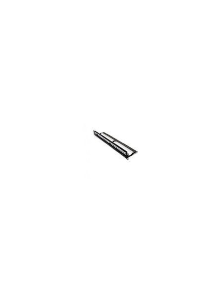 Lapara Patch Panel 19 Vacio Utp 24 Puertos Rj45 Tipo Keystone Slim Con Retenedor De Cable