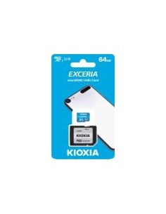 Kioxia micro sd 64gb exceria uhs-i c10 r100 mas adaptador