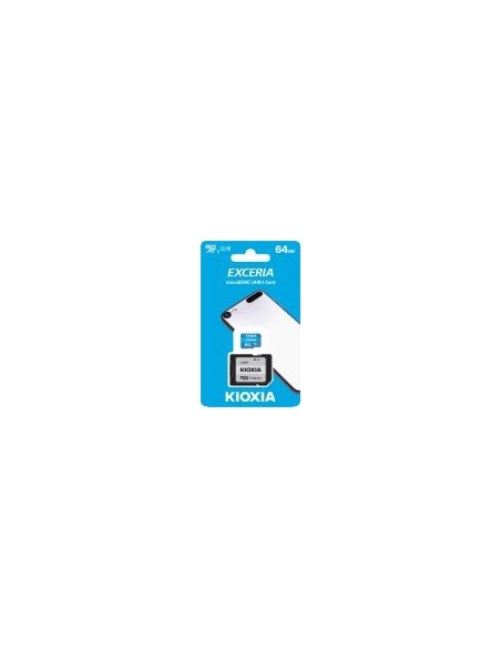 Kioxia micro sd 64gb exceria uhs-i c10 r100 mas adaptador