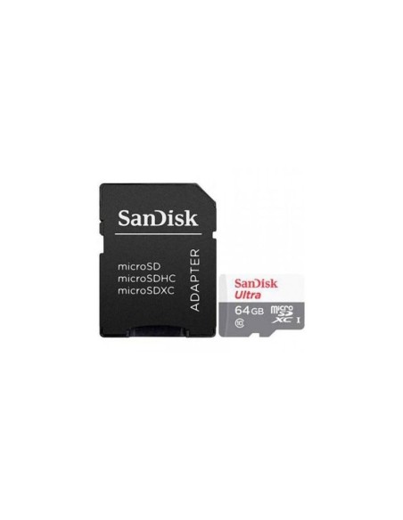 Sandisk micro sd 64gb ultra con adaptador clase 10 - 100mbs