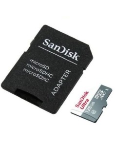 Sandisk tarjeta micro sd ultra 128gb microsdxc con adaptador clase 10- 80mbps
