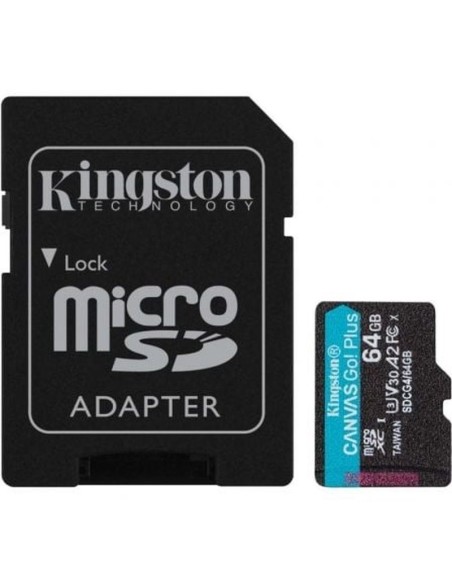 Kingston micro sd xc canvas go plus cl10 64gb +adapt